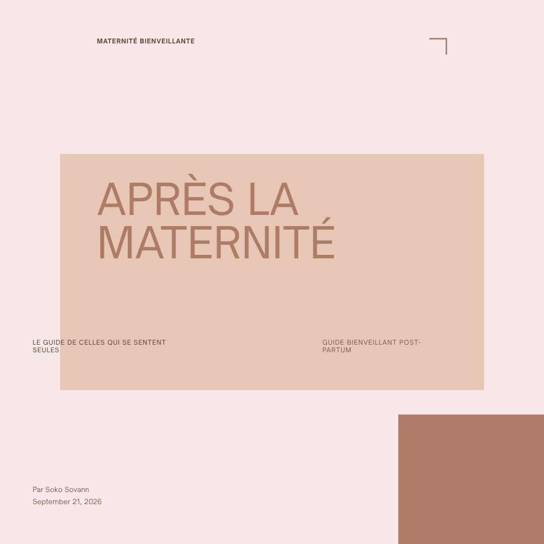 Après la maternité Ebook Après la maternité, guide post-partum pour jeunes mamans seules